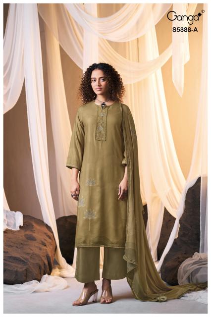 Ganga cielsa 5388 wholesale churidar dress material